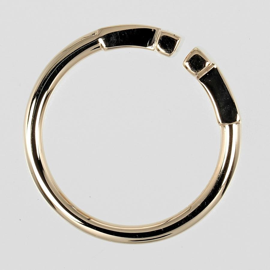 ティファニー　TIFFANY　K18PG　7号　Tワイヤーリング　良品 TIFFANY&Co.（ティファニー） リング Tワイヤー 7.5号 指輪 K18PG