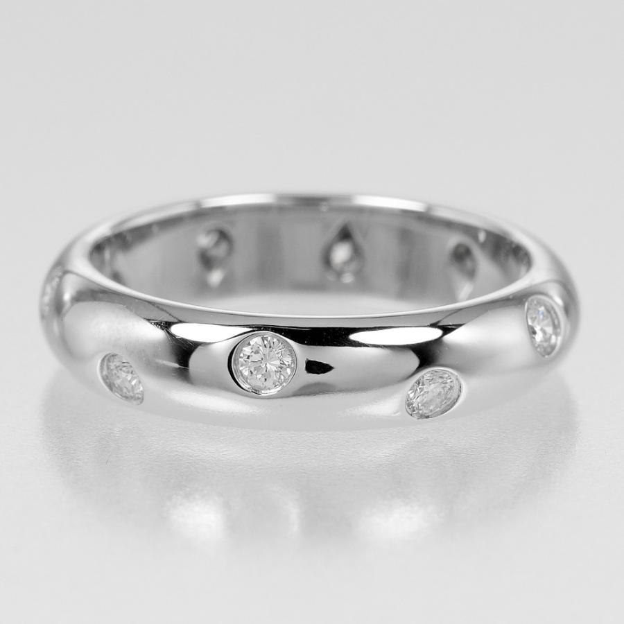 Tiffany & Co. プラチナダイヤモンドリング 7.5号 TIFFANY&Co.（ティファニー） リング ドッツ 7.5号 指輪 Pt950プラチナ