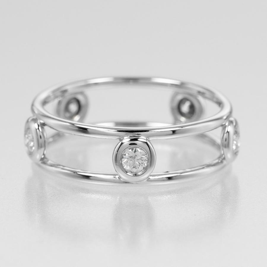 極美品Tiffany プラチナダブルtダイヤのリングです TIFFANY&Co.（ティファニー） リング ダブルワイヤー 10.5号 指輪