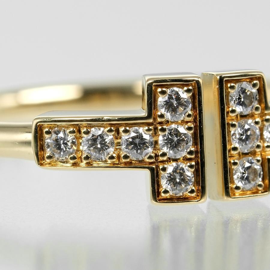 ティファニー リング T ワイヤー K18WG 12.5号 【中古】月末セール ティファニー リング T ワイヤー K18WG 12.5号 【中古】月末セール