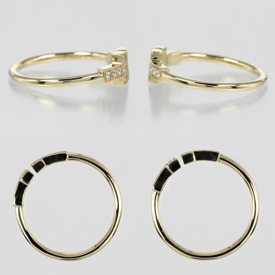 TIFFANY&Co.（ティファニー） リング Tワイヤー 13.5号 指輪 K18YG