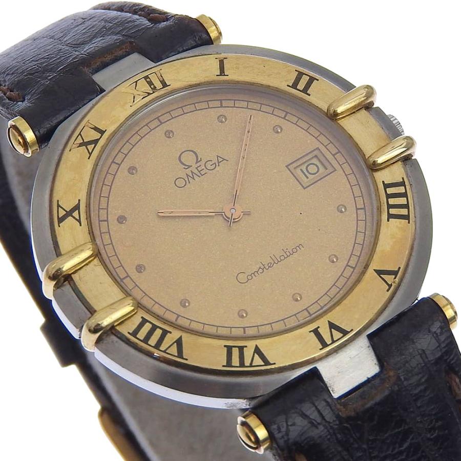 OMEGA（オメガ） コンステレーション 腕時計 SS×レザー クオーツ