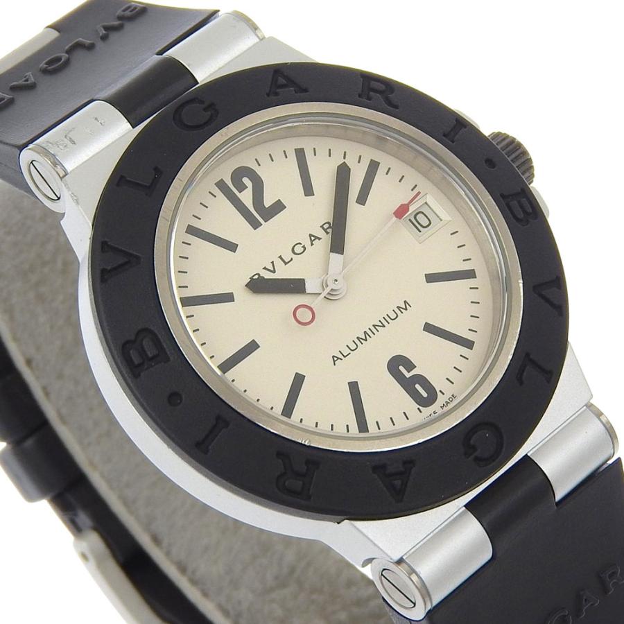 BVLGARI（ブルガリ） アルミニウム AL38TA 腕時計 アルミ×ラバー 黒