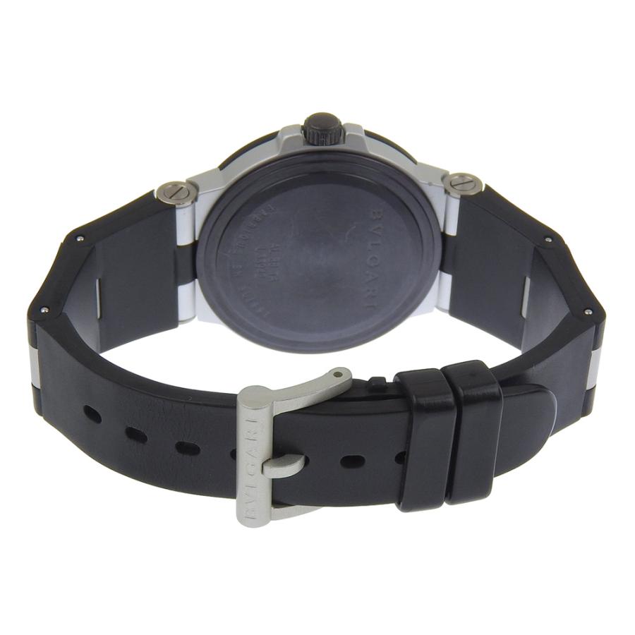BVLGARI（ブルガリ） アルミニウム AL38TA 腕時計 アルミ×ラバー 黒