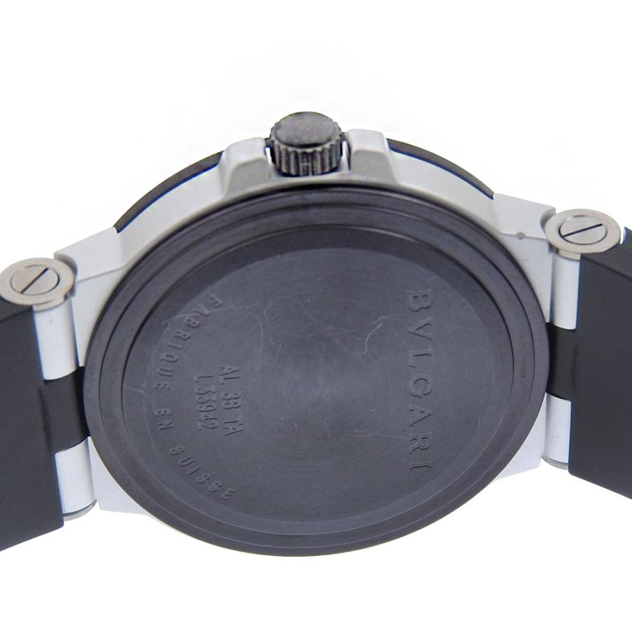 BVLGARI（ブルガリ） アルミニウム AL38TA 腕時計 アルミ×ラバー 黒