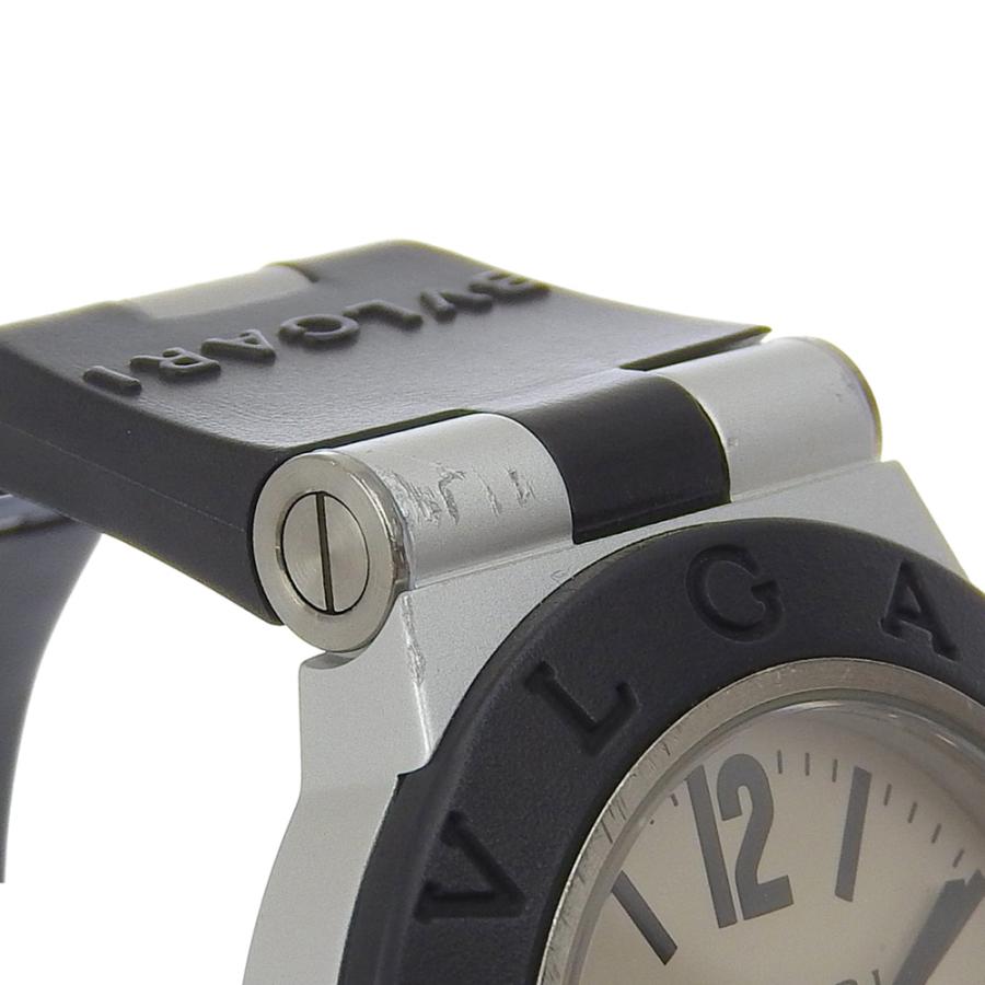 BVLGARI（ブルガリ） アルミニウム AL38TA 腕時計 アルミ×ラバー 黒