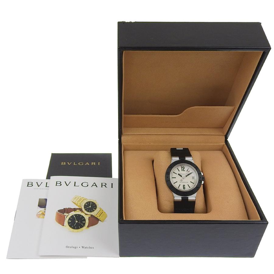 BVLGARI（ブルガリ） アルミニウム AL38TA 腕時計 アルミ×ラバー 黒