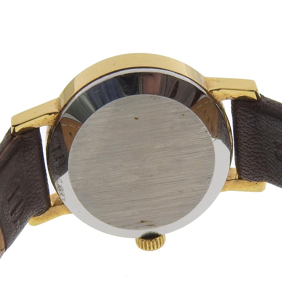 OMEGA（オメガ） ジュネーブ 腕時計 金メッキ×型押しレザー 手巻き