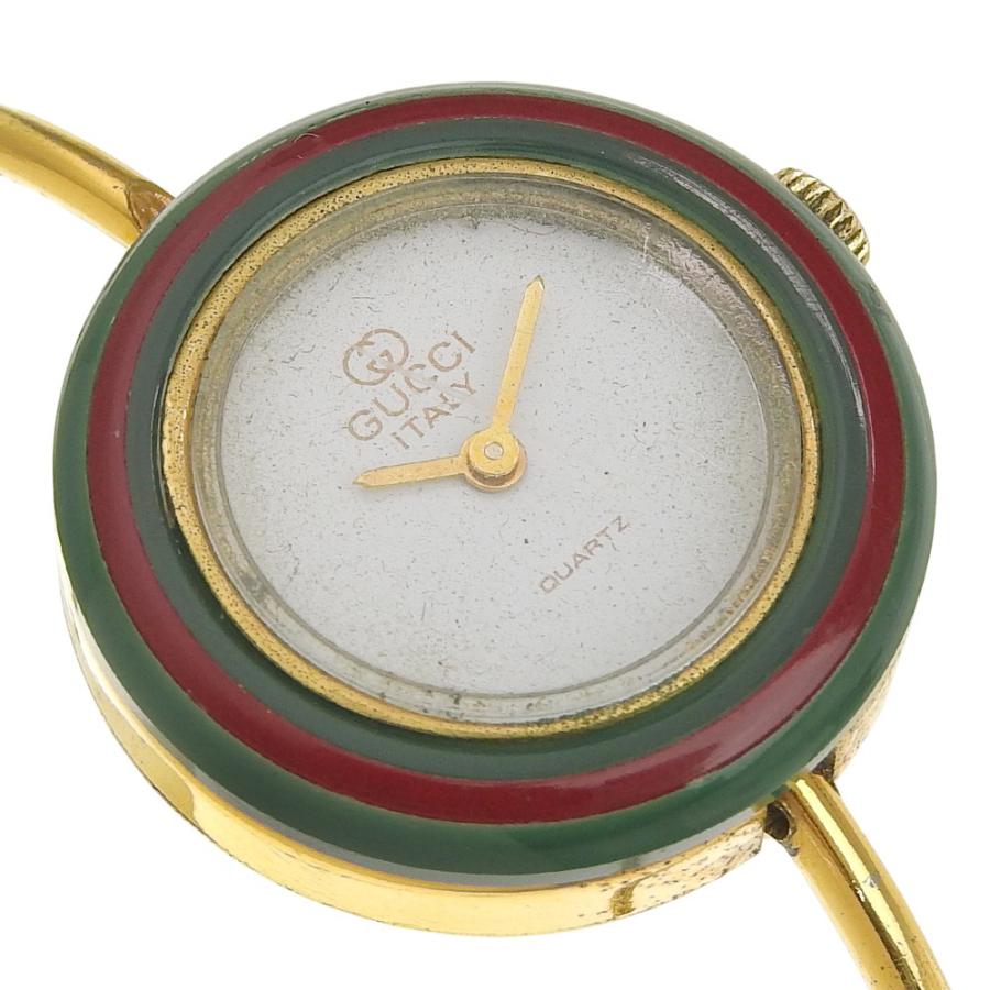 GUCCI（グッチ） チェンジベゼル 腕時計 金メッキ クオーツ アナログ
