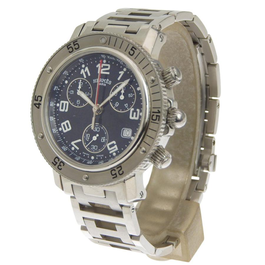 HERMES（エルメス） クリッパー CL2.910 腕時計 SS クオーツ クロノ