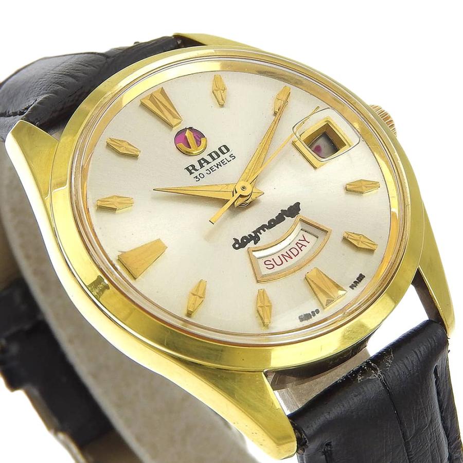 RADO（ラドー） デイマスター 11753 腕時計 金メッキ×レザー 手巻き