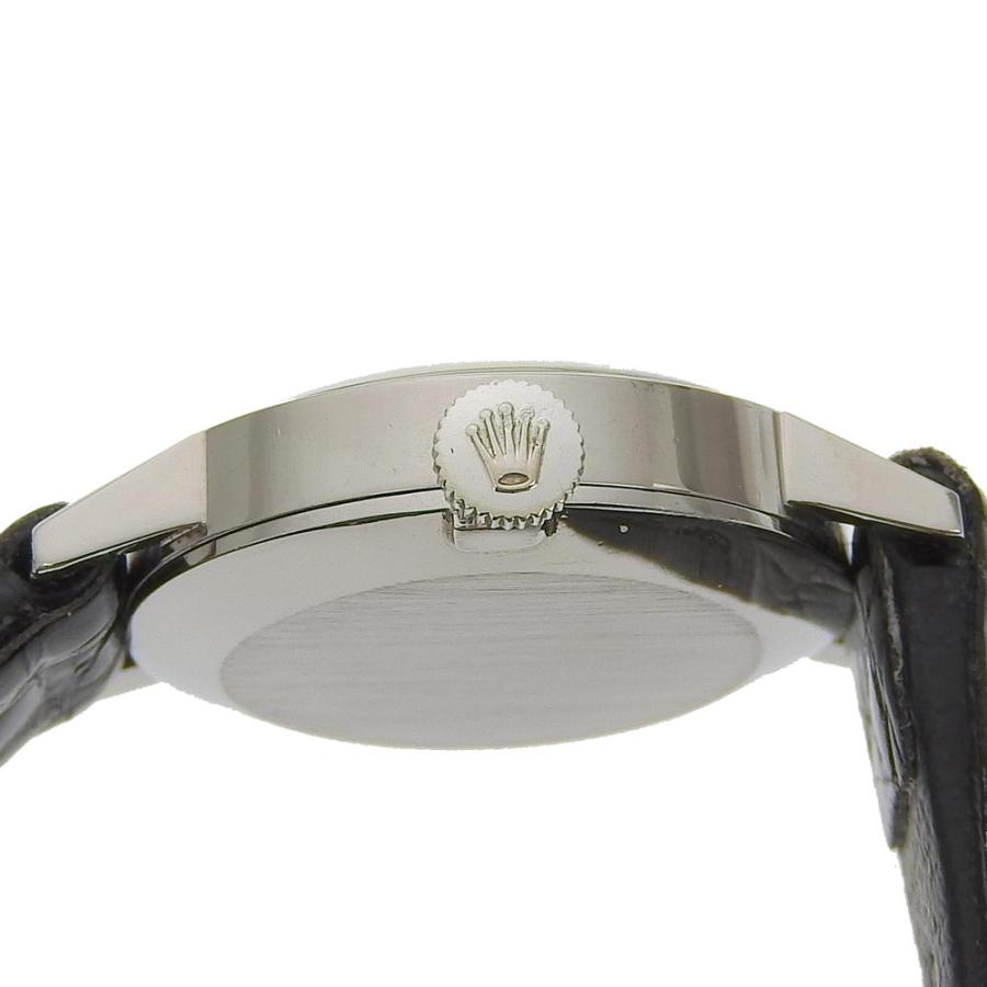 【ROLEX】ロレックス プレシジョン 2番 cal.1400 2649 ステンレススチール×クロコダイル 手巻き レディース シルバー文字盤 腕時計 ROLEX（ロレックス） プレシジョン 2番 cal.1400 2649 腕時計 SS