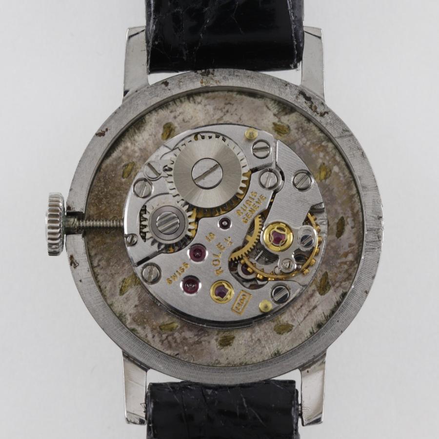 【ROLEX】ロレックス プレシジョン 2番 cal.1400 2649 ステンレススチール×クロコダイル 手巻き レディース シルバー文字盤 腕時計 ROLEX（ロレックス） プレシジョン 2番 cal.1400 2649 腕時計 SS