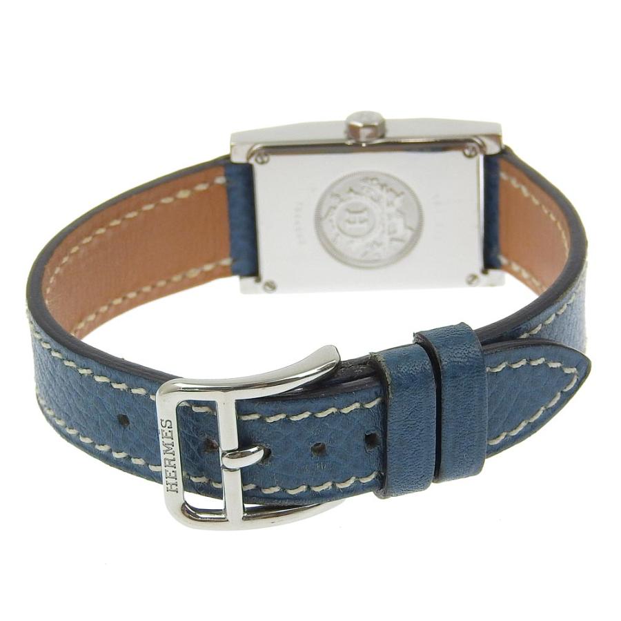 HERMES エルメス タンデム TA1.210 二重ベルト レザー HERMES（エルメス） タンデム TA1.210 □G 腕時計 SS×レザー クオーツ
