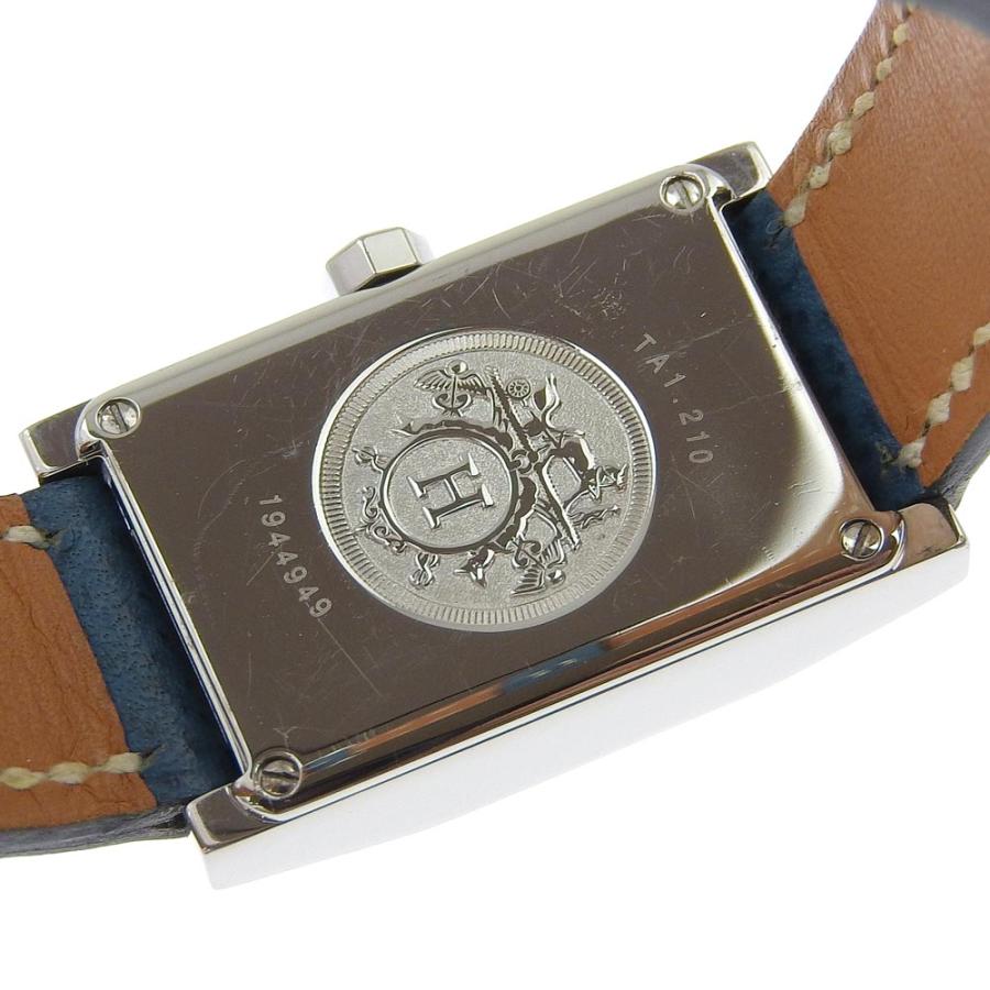 HERMES（エルメス） タンデム TA1.210 □G 腕時計 SS×レザー クオーツ