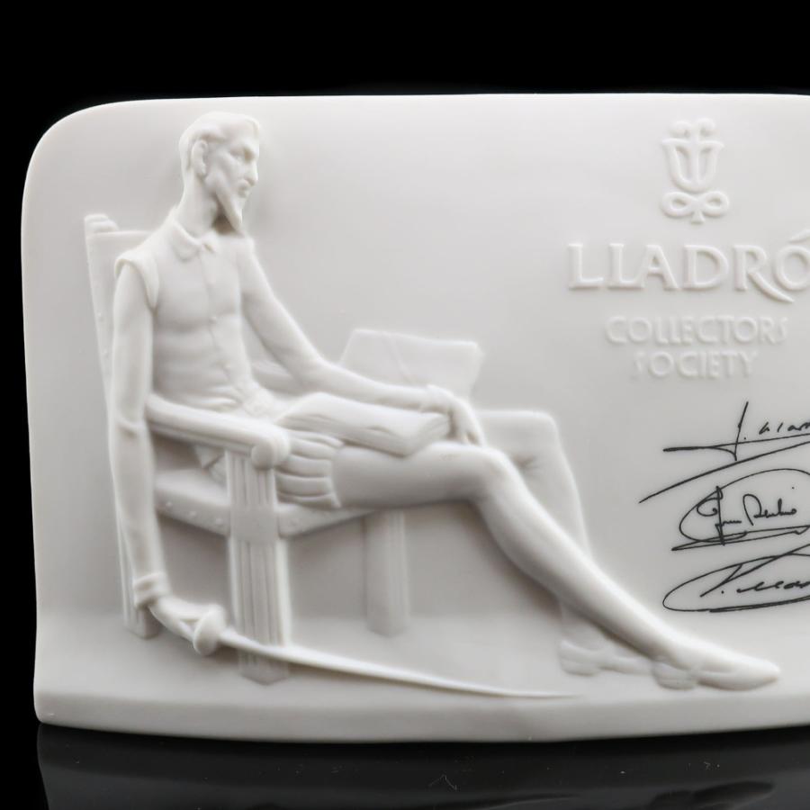 Lladro リヤドロ 本を読むドン・キホーテ レリーフ 置物 オブジェ