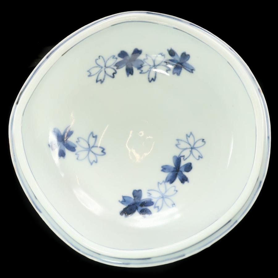 須田青華 作 染付桜川小鉢 茶道具 陶磁器 _【I220926045】中古の画像