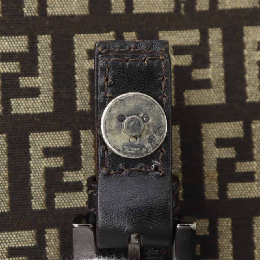 【FENDI】フェンディ ズッキーノ ナイロンキャンバス 茶 レディース ショルダーバッグ FENDI】フェンディ ズッキーノ ナイロンキャンバス 茶 レディース