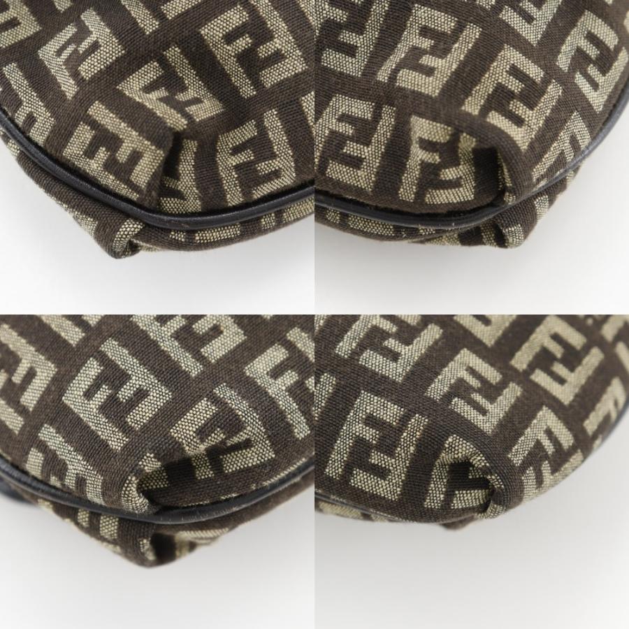 【FENDI】フェンディ ズッキーノ ナイロンキャンバス 茶 レディース ショルダーバッグ FENDI（フェンディ） ズッキーノ ショルダーバッグ ナイロンキャンバス