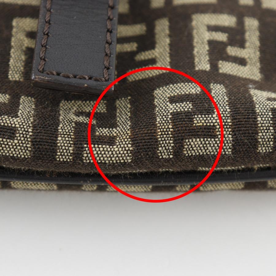 【FENDI】フェンディ ズッキーノ ナイロンキャンバス 茶 レディース ショルダーバッグ FENDI（フェンディ） ズッキーノ ショルダーバッグ ナイロンキャンバス