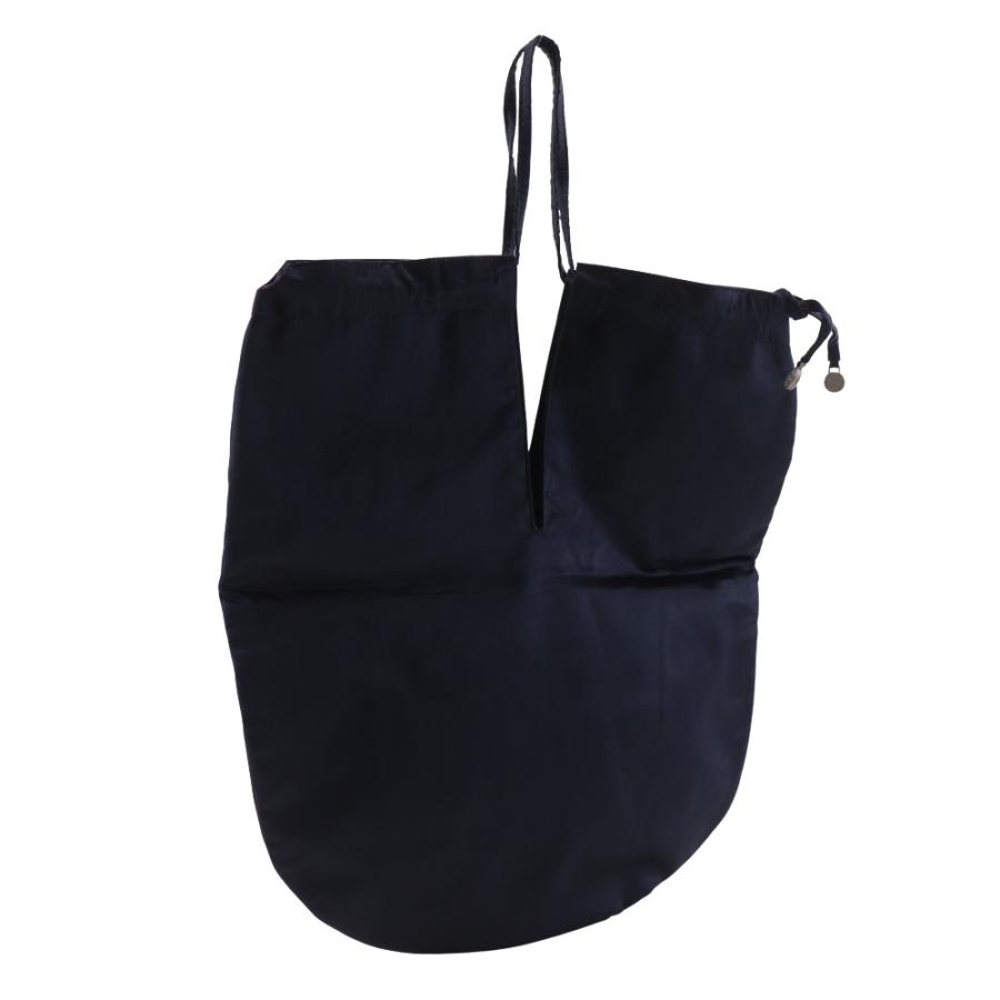 CHANEL シャネル パールロゴ 巾着 A17840 ショルダーバッグ サテン 黒 レディース【I221525051】中古の画像