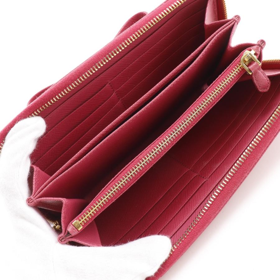 PRADA 長財布 サフィアーノ リボン ペオニア PRADA（プラダ） リボン 1ML506 長財布 サフィアーノ PEONIA ピンク