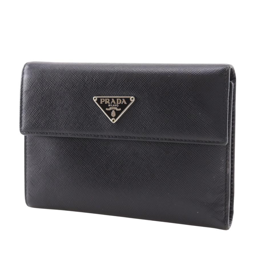 【PRADA】プラダ M510A サフィアーノ NERO 黒 レディース 二つ折り財布 PRADA（プラダ） M510A 二つ折り財布 サフィアーノ NERO 黒 レディース