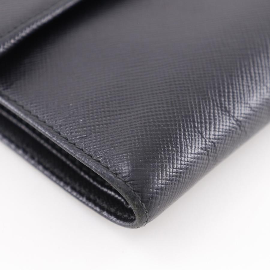 PRADA（プラダ） M510A 二つ折り財布 サフィアーノ NERO 黒 レディース