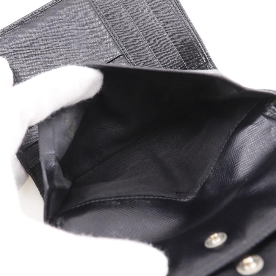 【PRADA】プラダ M510A サフィアーノ NERO 黒 レディース 二つ折り財布 PRADA（プラダ） M510A 二つ折り財布 サフィアーノ NERO 黒 レディース