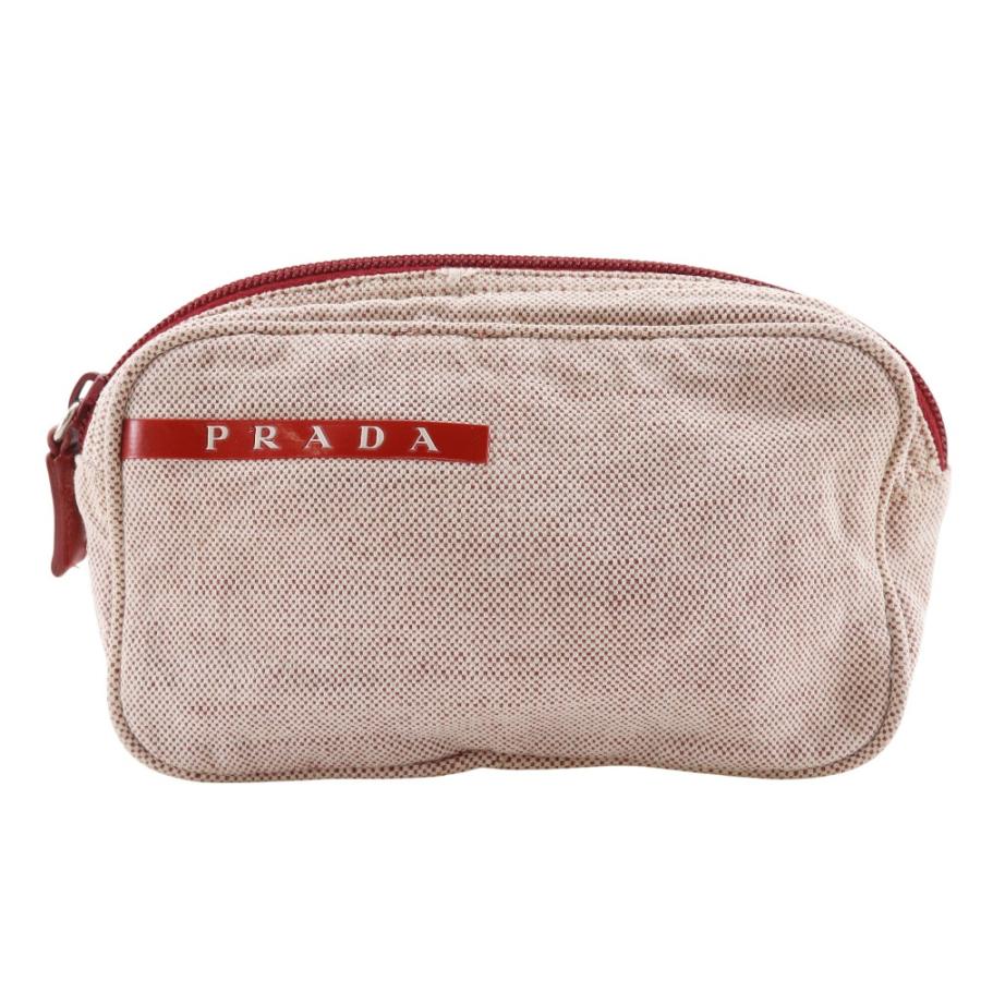 PRADA（プラダ） PRADA SPORTS プラダスポーツ ポーチ キャンバス 赤