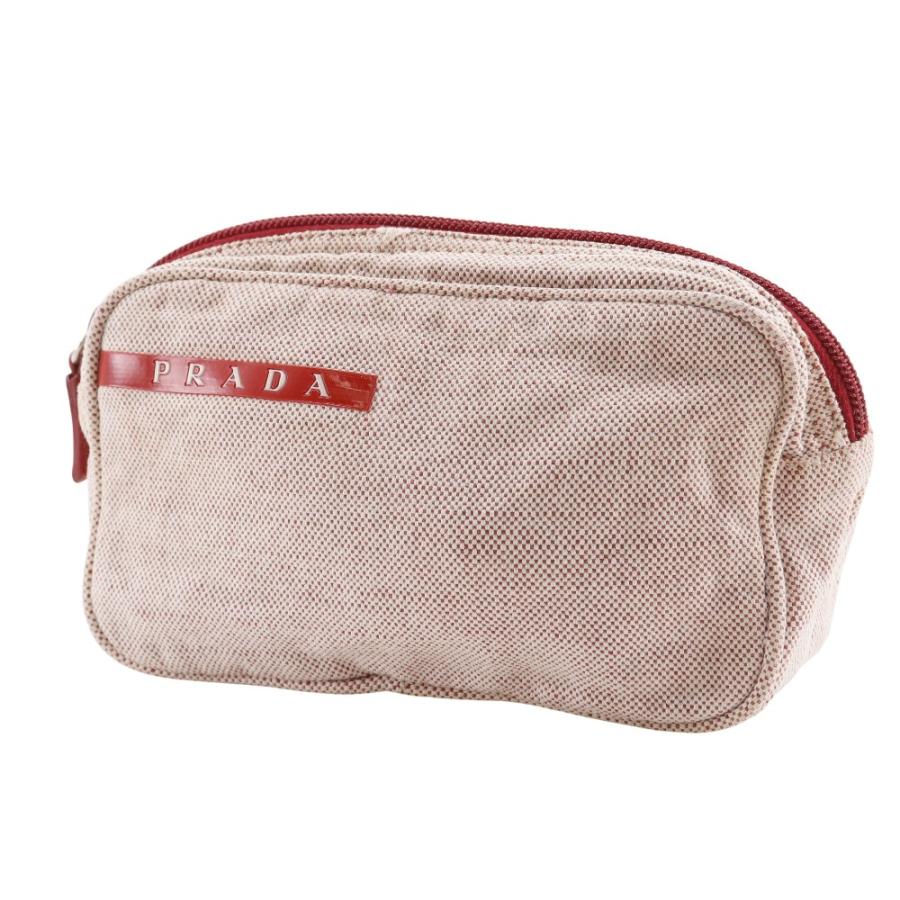 PRADA（プラダ） PRADA SPORTS プラダスポーツ ポーチ キャンバス 赤