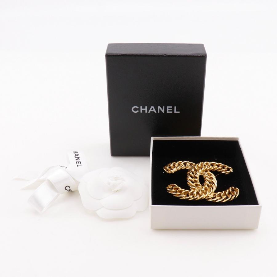 CHANEL（シャネル） ココマーク チェーン ブローチ 金メッキ 約37g