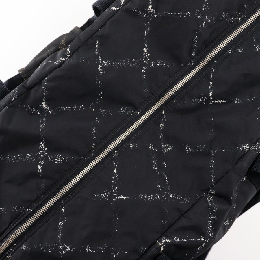 【中古】美品　CHANEL シャネル トラベルラインボストンバッグ CHANEL シャネル トラベルライン ボストンバッグ ナイロン素材