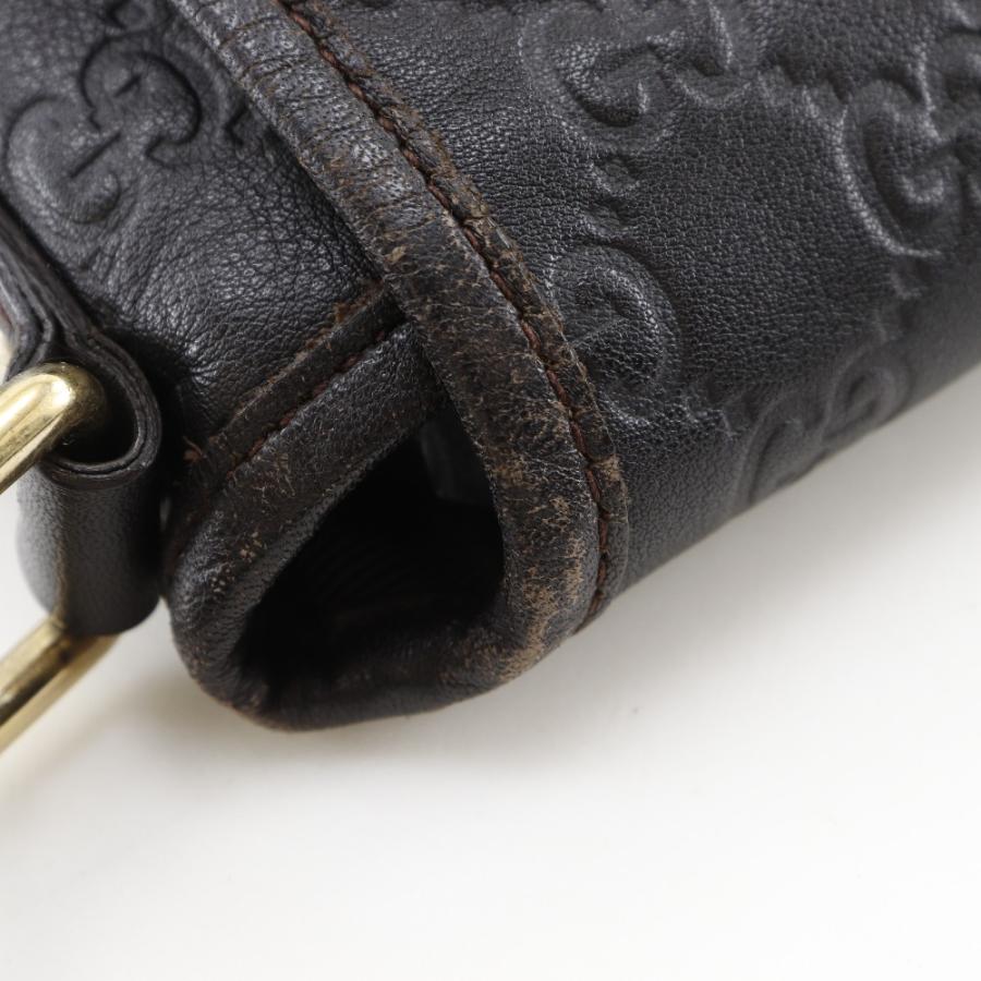 【GUCCI】グッチ GG 223666 シマレザー 茶 ユニセックス ショルダーバッグ GUCCI - 【GUCCI】グッチ GG 223666 シマレザー 茶 ユニセックス