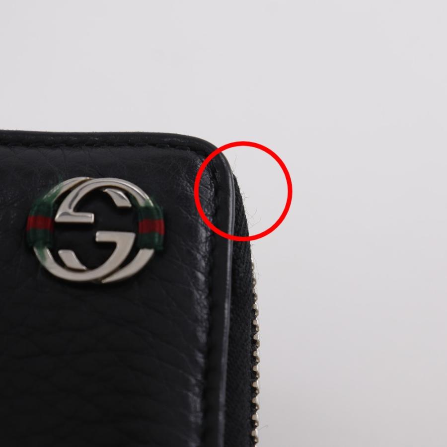 【GUCCI】グッチ シェリーライン インターロッキングG 308796 レザー 黒 ユニセックス 長財布 GUCCI（グッチ） シェリーライン インターロッキングG 308796 長財布