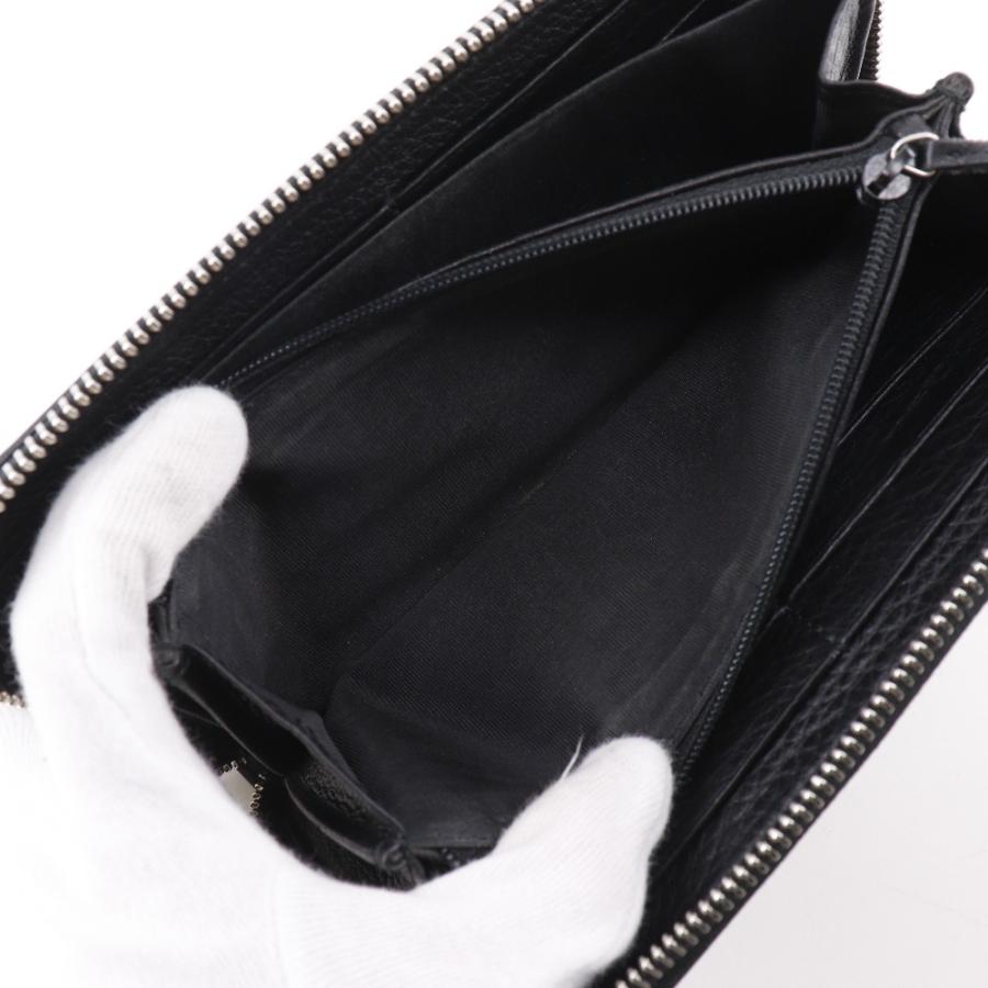 【GUCCI】グッチ シェリーライン インターロッキングG 308796 レザー 黒 ユニセックス 長財布 GUCCI（グッチ） シェリーライン インターロッキングG 308796 長財布