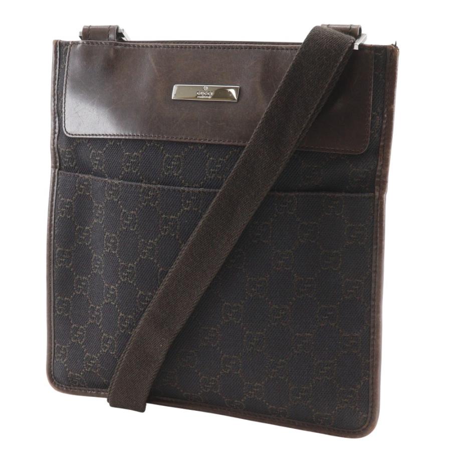 GUCCI（グッチ） 27639 ショルダーバッグ GGキャンバス 茶 メンズ 