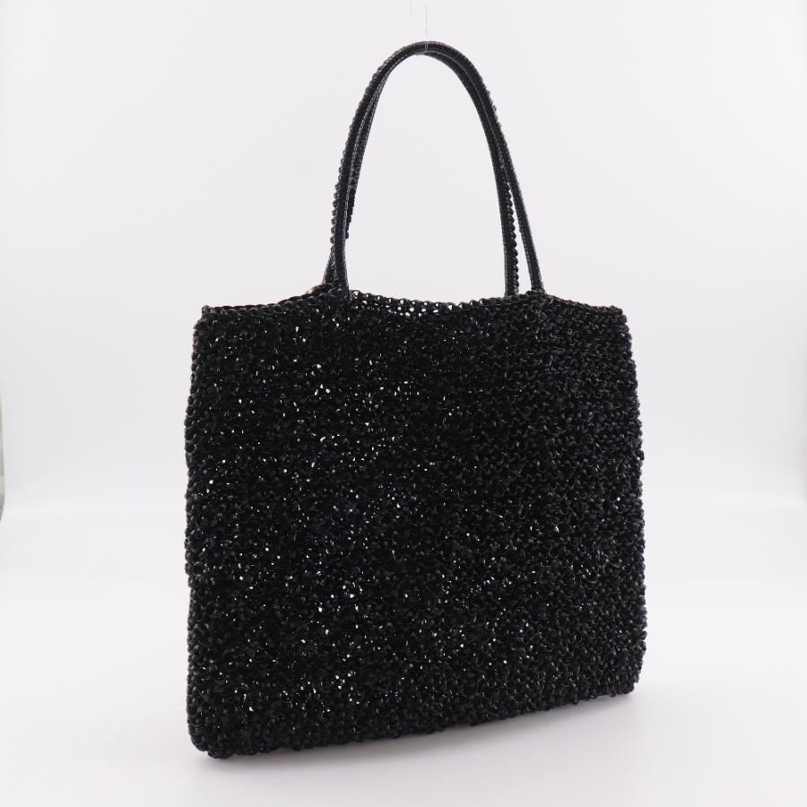 ANTEPRIMA ブラック　ワイヤーベルベットバッグ　おまけ付き ANTEPRIMA（アンテプリマ） ワイヤーバッグ フラワーモチーフ