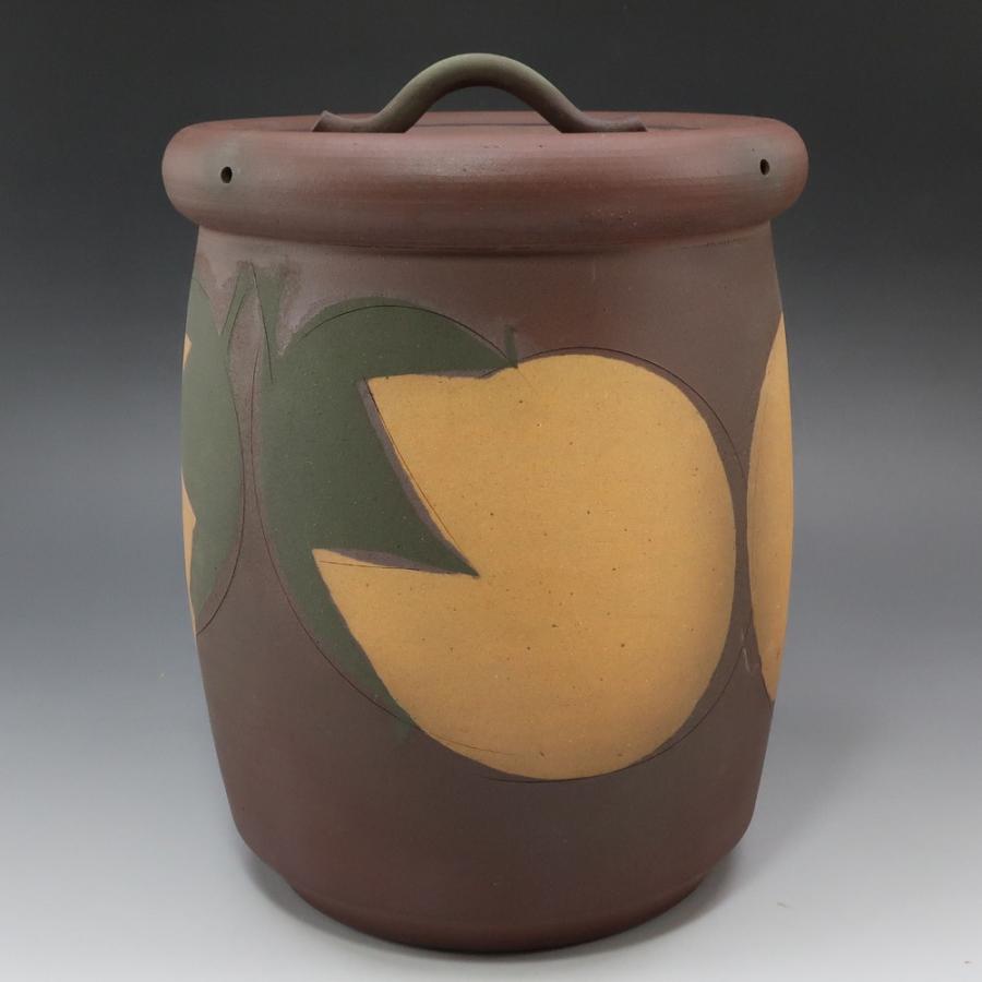 今井政之 作 象嵌彩茄子 水指 共箱 共布 茶道具 陶磁器 【I221725008】の画像