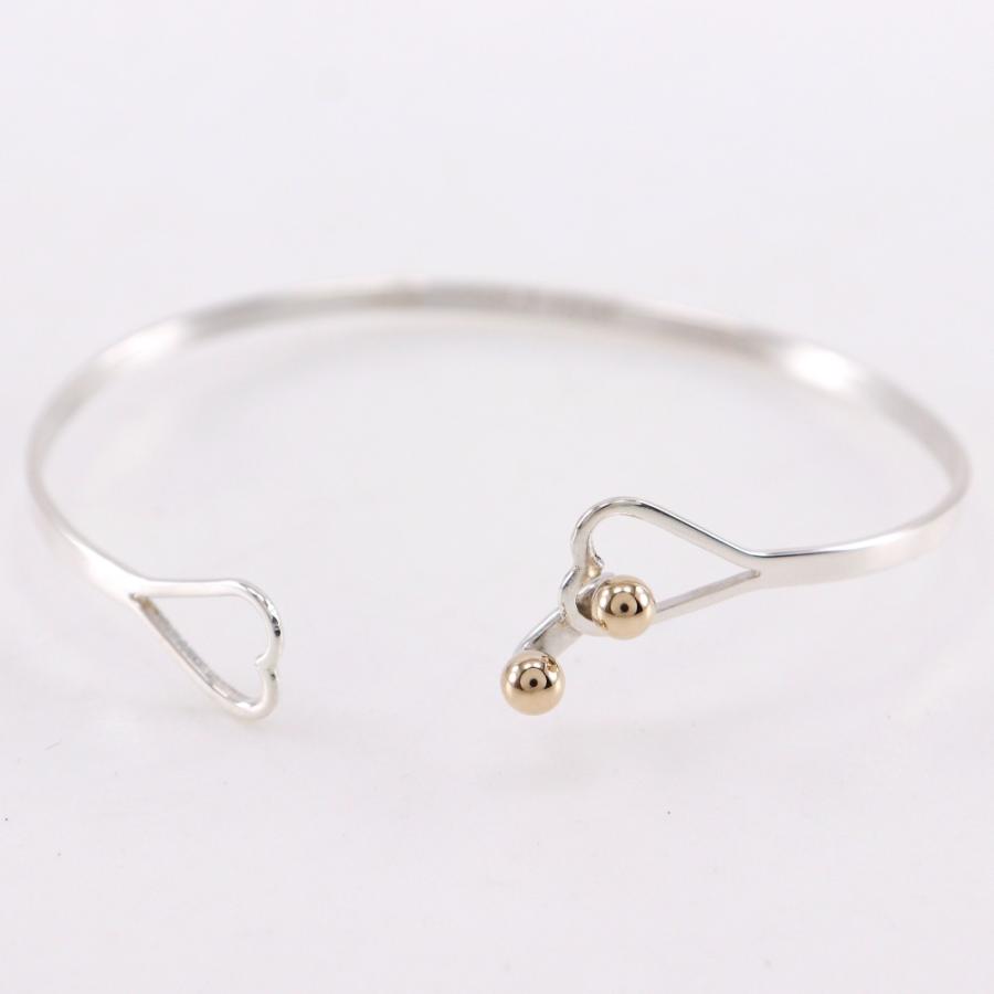 TIFFANY&Co.（ティファニー） フック＆アイ ダブルハート バングル