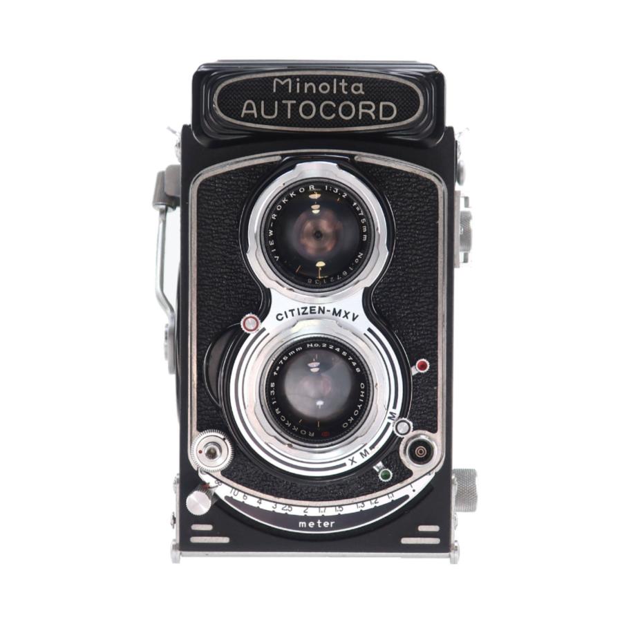 ミノルタ MINOLTA Minolta AUTOCORD オートコード初期型 フィルムカメラ ROKKRO 75mm F3.5【M120626035】中古の画像