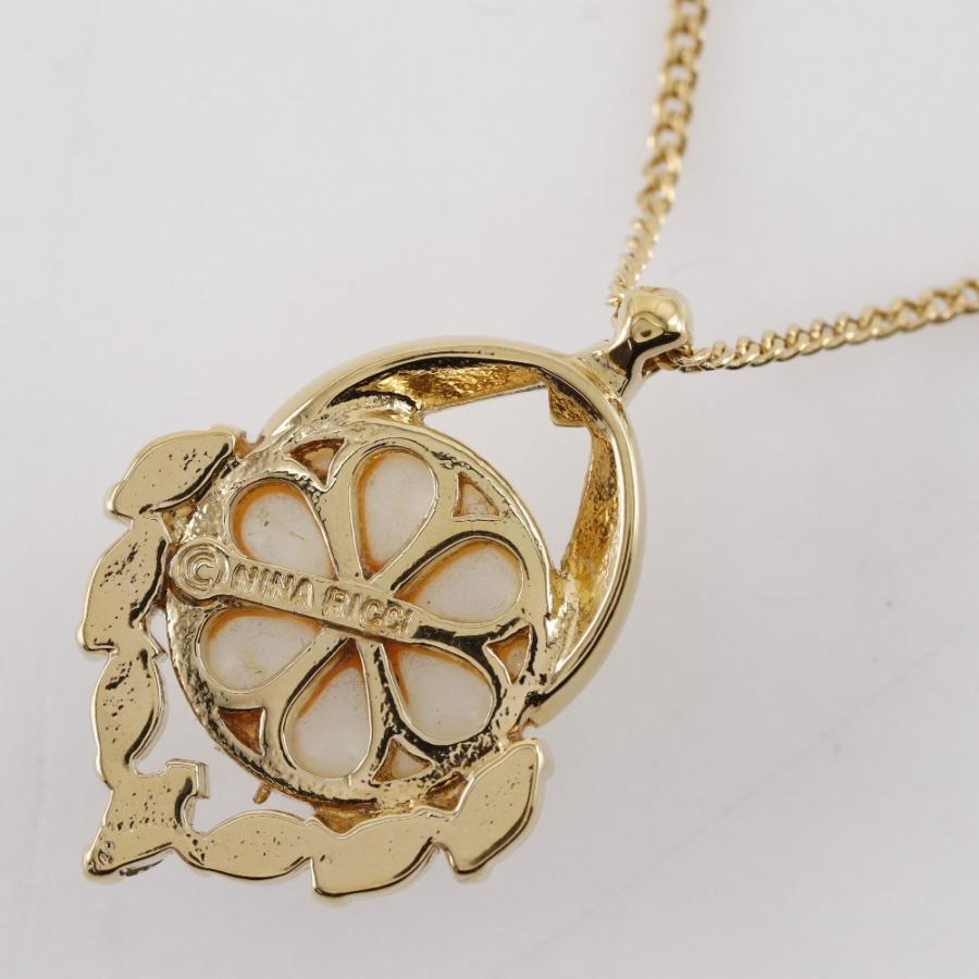 NINA RICCI ニナリッチ ネックレス 金メッキ×フェイクパール NINA RICCI ニナリッチ ネックレス 金メッキ×フェイクパール