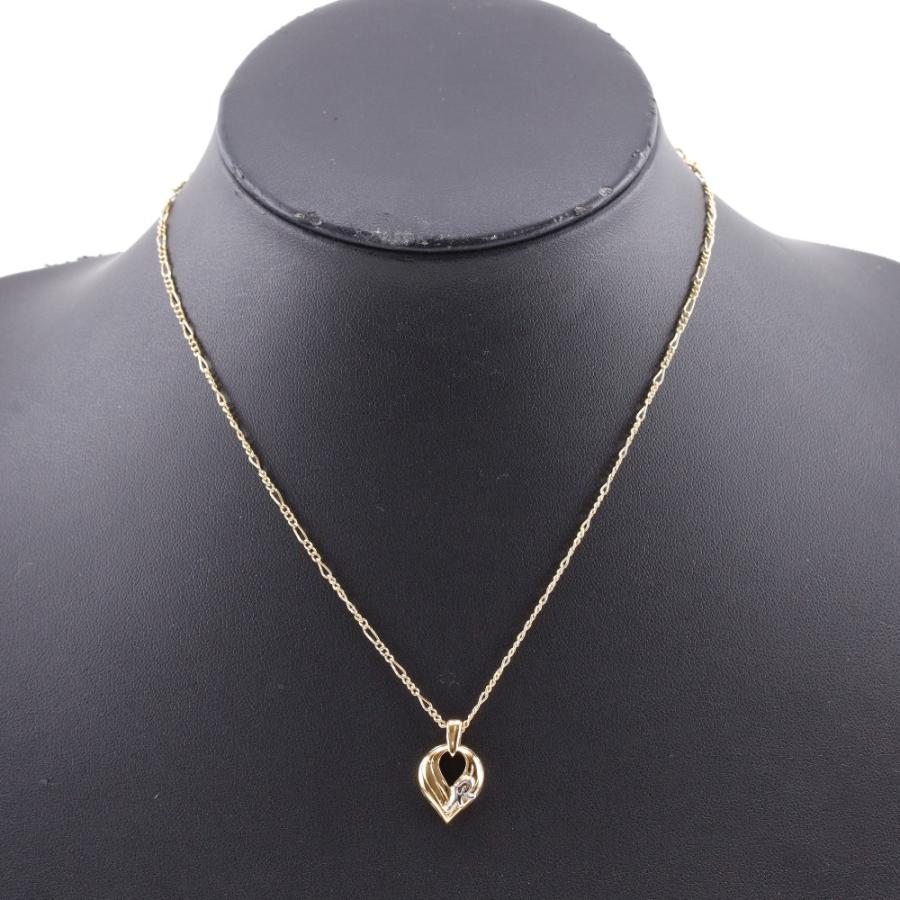 NINA RICCI ニナリッチ NRハート ネックレス 金メッキ 約4.8g NINA RICCI ニナリッチ NRハート ネックレス 金メッキ 約4.8g