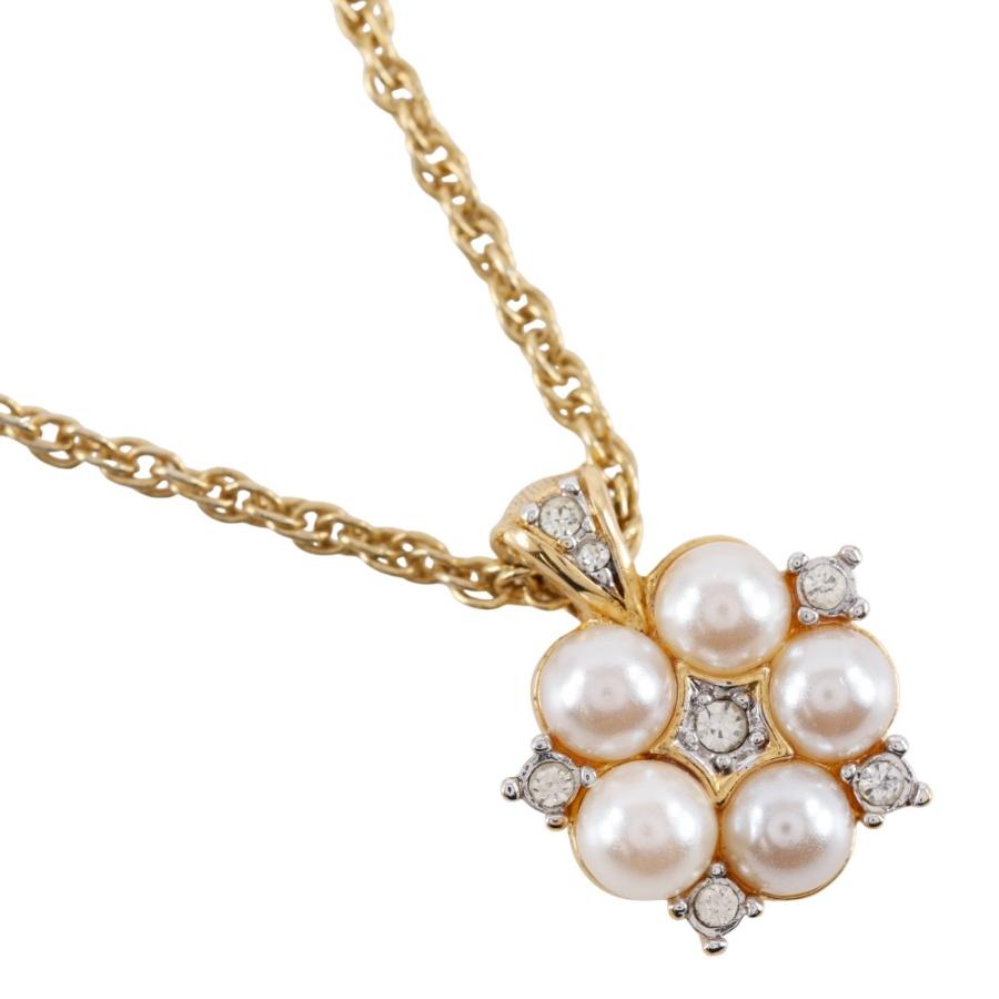 NINA RICCI ニナリッチ フラワー ネックレス 金メッキ×フェイク NINA RICCI ニナリッチ フラワー ネックレス 金メッキ×フェイク