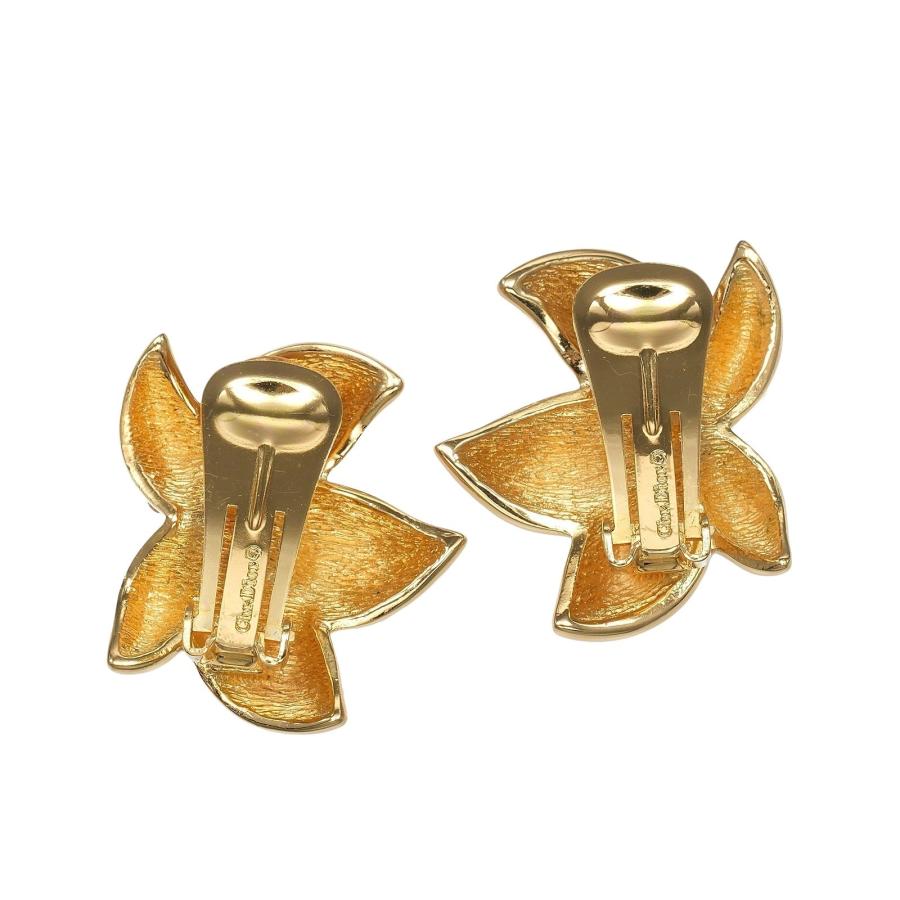 クリスチャンディオール Dior イヤリング 金メッキ ラインストーン 約25.0g【M132325002】中古_2