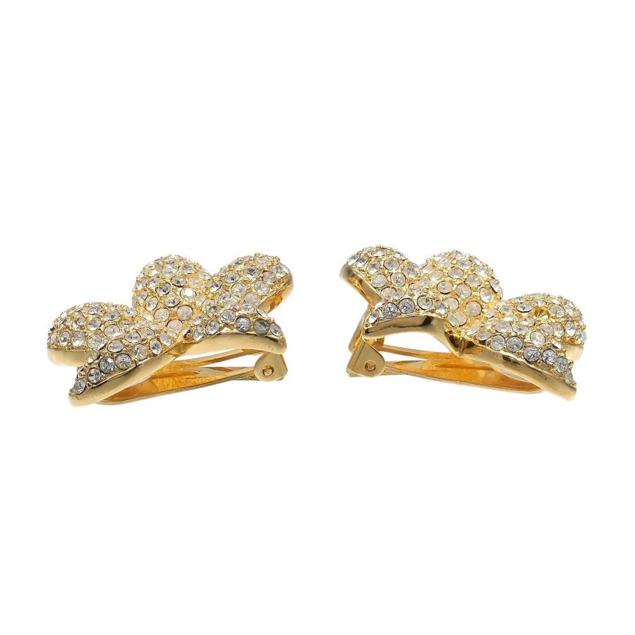 クリスチャンディオール Dior イヤリング 金メッキ ラインストーン 約25.0g【M132325002】中古_5