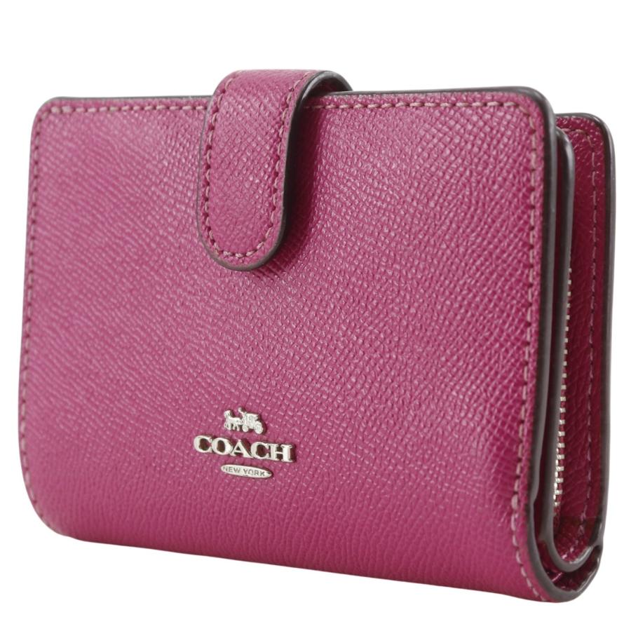 COACH（コーチ） 二つ折り財布 レザー ピンク レディース【M142626004