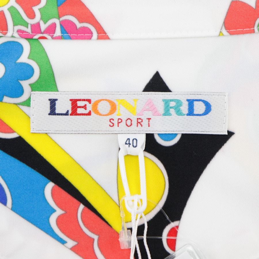 LEONARD レオナール フラワー スポーツ ポリエステル 白 ベスト レディース 【中古】 LEONARD（レオナール） フラワー スポーツ ベスト ポリエステル 白