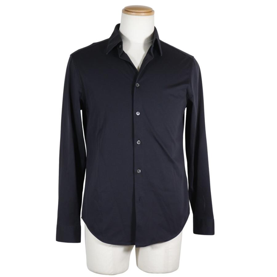 セオリー メンズ シャツ ネイビー 本物セオリーTheoryリネン麻レーヨン