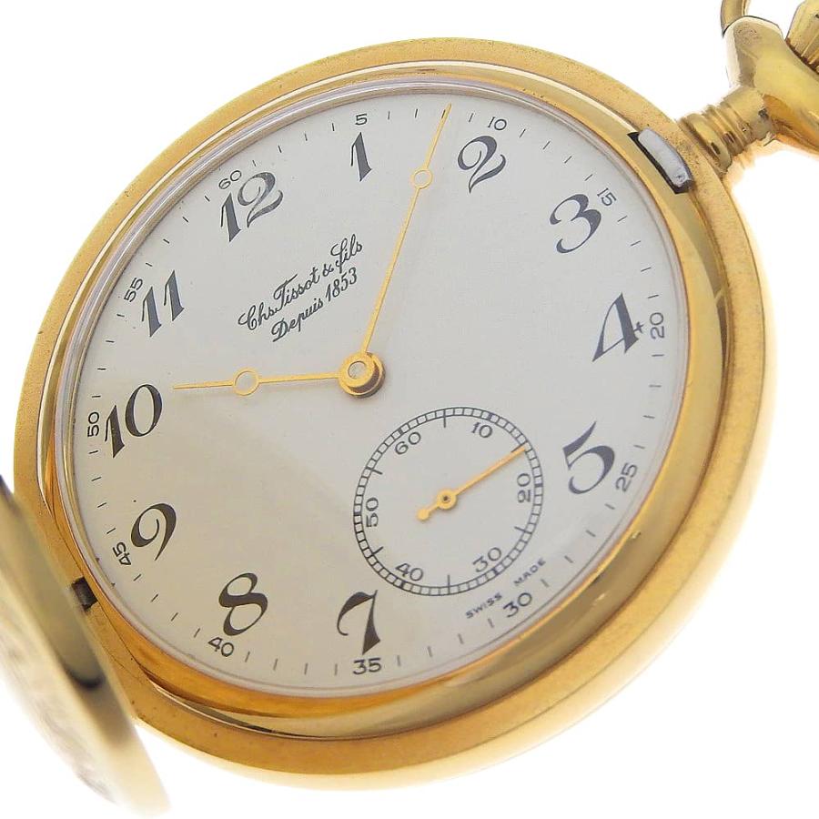 TISSOT（ティソ） 懐中時計 cal.ETA6498 懐中時計 金メッキ 手巻き